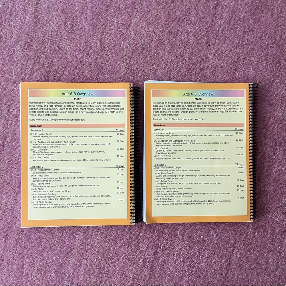 NEW Moving Beyond the Page Math Semester 1 & 2 Age 6-8 homeschool curriculum